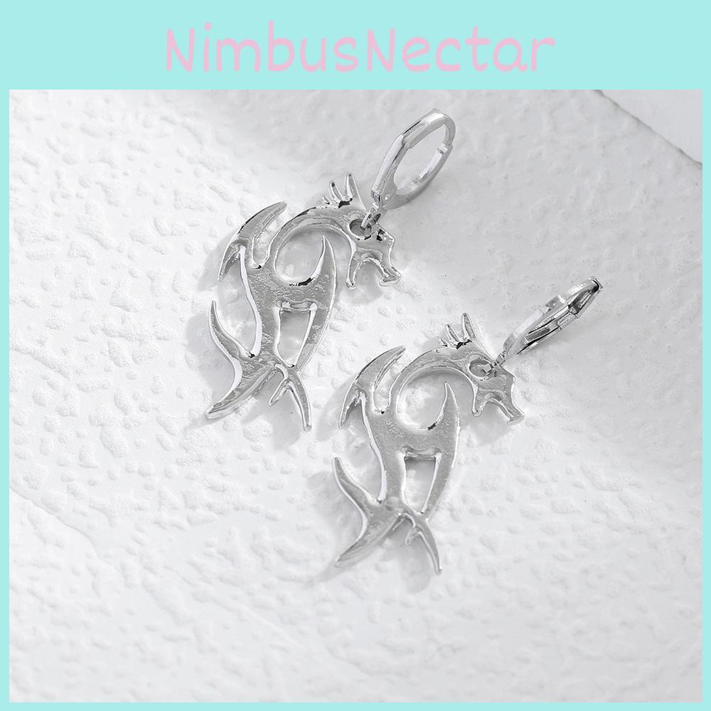 Contemporary Dragon Alloy Earrings For Women Fashion Street Style