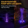 Led Solar Fountain Pump 3.5W 5V Portable Floating Solar Powered Fountain Pump