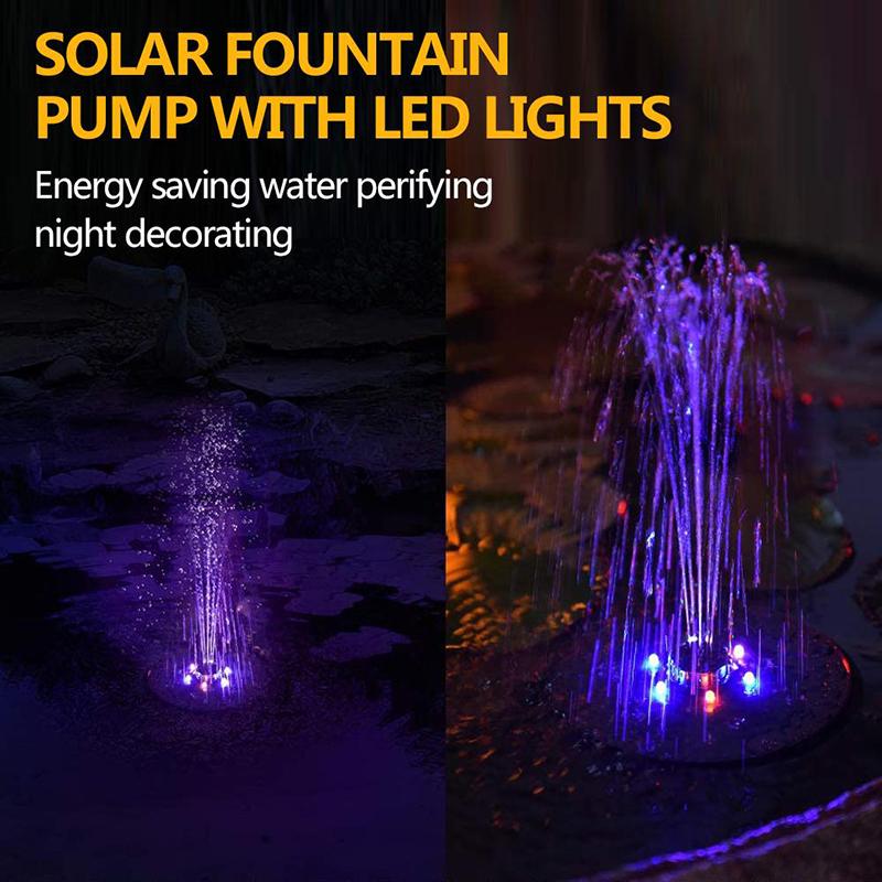 Led Solar Fountain Pump 3.5W 5V Portable Floating Solar Powered Fountain Pump