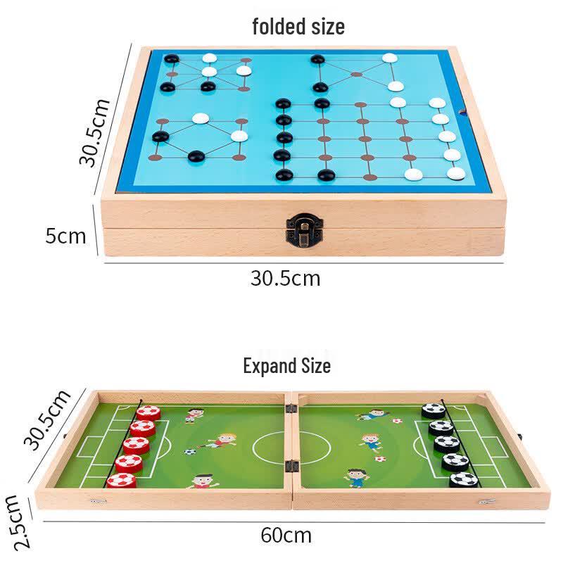 8-in-1 Wooden Multi-Game Board Set