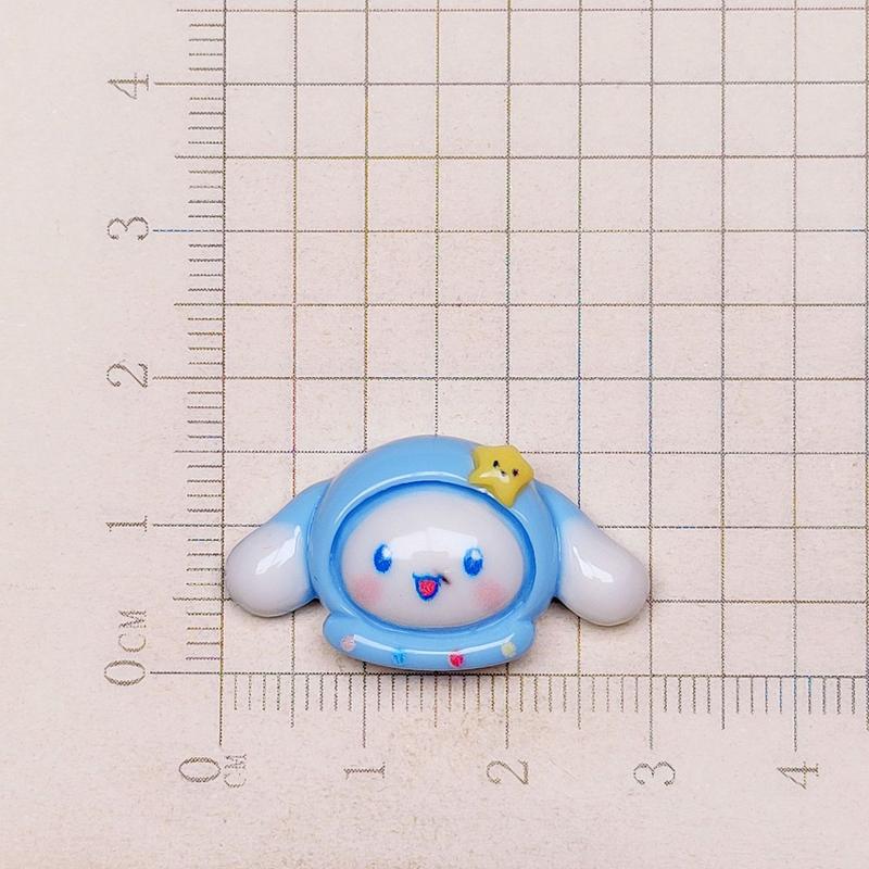 10 Pcs New Mini Kawaii Cartoon Puppy ,Cloud Series Resin Scrapbook Diy Jewelry Children Gift Hairpin Accessories A21
