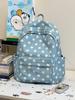 Schoolbag Korean version ins Cute Star Backpack Women's Large Capacity College Style Student School Bag Fashion Versatile Casual Backpack