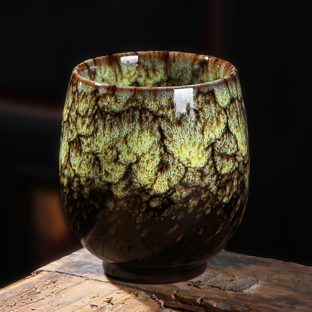 Creative Kung Fu Ceramic Teacup Drinkware Kiln Transformation Tea Bowl Porcelain Japanese Style Water Cup