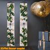 2D Flat, 2D Flat Banner Porch Decoration Door Hanging Flag Festival Decorations - A Set of 2 Flat 2D Couplet Decorations Featuring Summer Dragonfly an