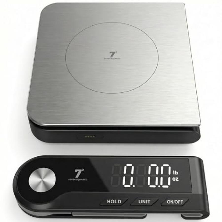 

11lb Digital Kitchen Food Scale with Pull Out Display Meat Thermometer 0.1g Precision Wireless Scale for Baking 304 Stainless S United States