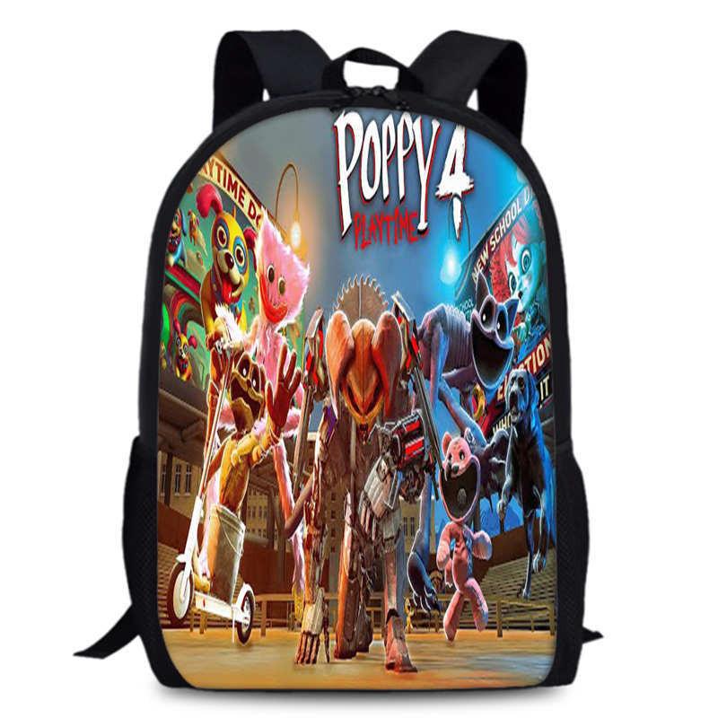 Chapter Poppy Playtime 4 Durable Bookbag 15in Laptop Anime Backpack Oxford