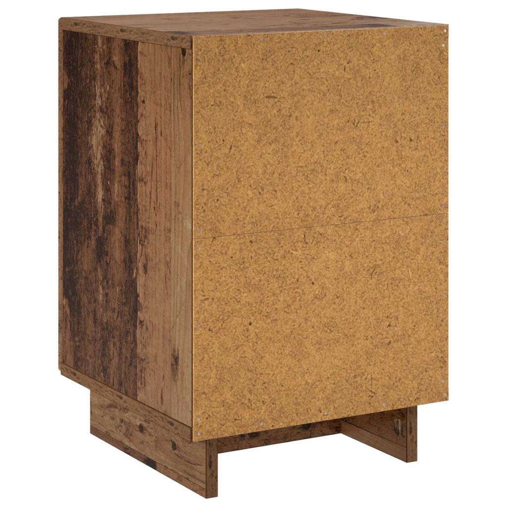 Nightstand 2 pcs. Reclaimed Wood 33.5 x 34.5 x 50 cm Engineered Wood