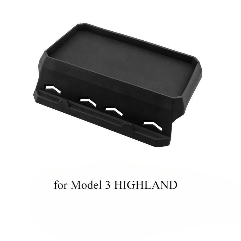 

Instrument Table Storage Box for Tesla Model Y 3 Highland Cell Phone Holder Air Vent Silicone Storage Tray Organizer Tissue Box
