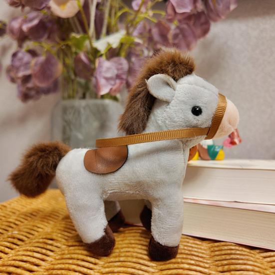 Yousheng Keychain Pendant Plush Horse Mascot Kids Keychain Charm Backpacks Handbags Wallets Luggage Accessories