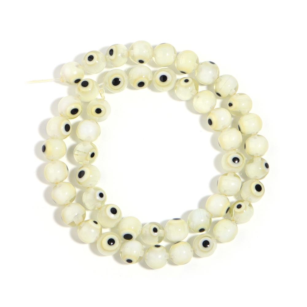 1 Strand Colorful Lampwork Beads Evil Eyes Round Loose Spacer Glass Beads For DIY Bracelet Necklace Jewelry Findings 4 6 8 10mm