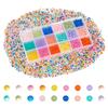PandaHall 5400 Pieces Round Balls No Hole Acrylic Beads Resin Filled Beads 18 Colors Rainbow Color Round Small Beads Handmade Craft Supplies Craft