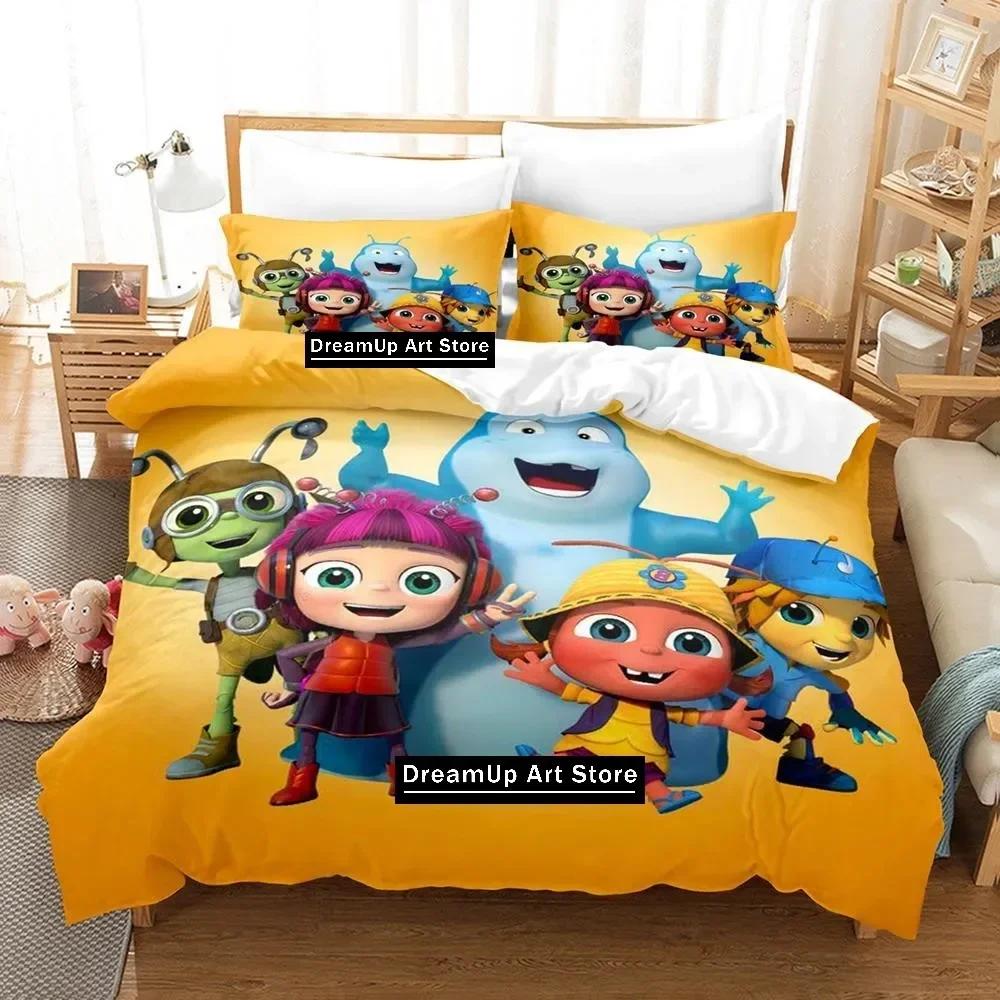 3D Print Fashion Beat Bugs Bedding Set Boys Girls Twin Queen Full Size Duvet Cover Pillowcase Bed Adult Bedroom