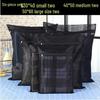 Large Black & White Fine Mesh Laundry Bag for Machine Washing and Clothing Storage
