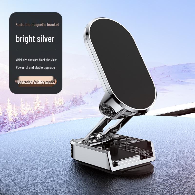 Universal Magnetic Car Phone Holder - Foldable Suction Cup Bracket