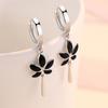 foxanry New Fashion Maple Leaf Earrings for Women Couples Prevent Allergy Trendy Elegant Party Jewelry Gifts