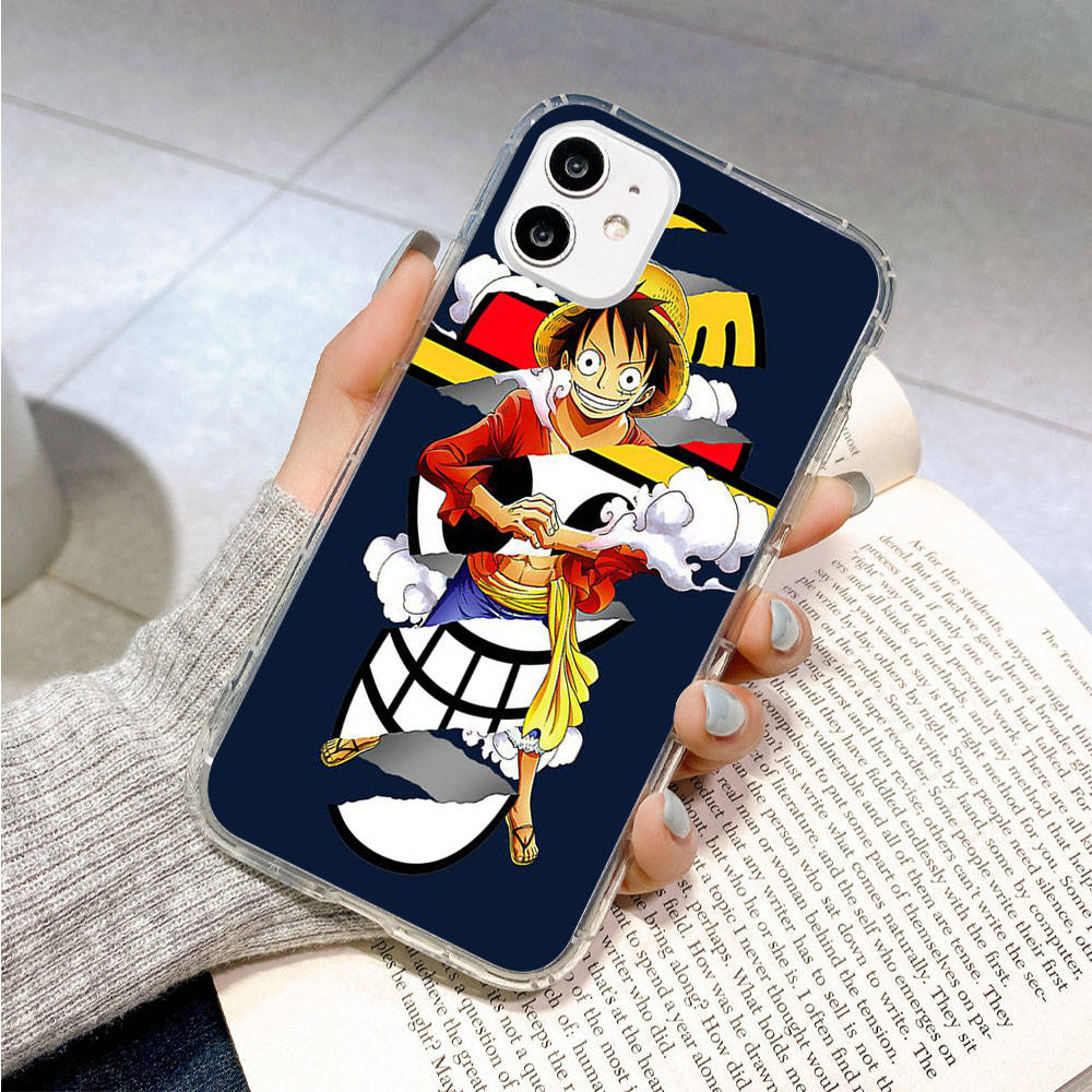 Case for Samsung A04 A14 A23 A34 A54 M23 M33 M52 M53 Realme 10 9 C30S C35 C55 VIVO Y02S Y21 Y51 X80 Pro Transparent Cover WI63 One Piece Luffy