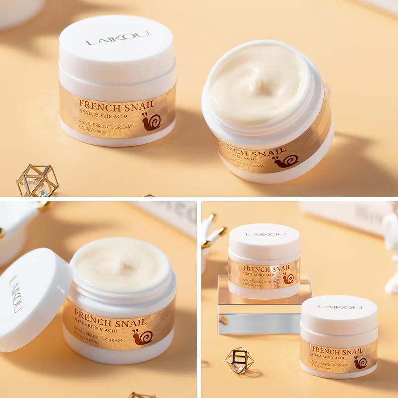 LAIKOU Snail Face Cream Hyaluronic Acid Moisturizer Reduce Wrinkle Cream Collagen Nourishing Serum Day Cream for Face