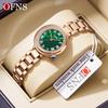 Women's Sanda Round Quartz Wristwatch - Elegant, Diamond-Accented, Light Luxury, Waterproof.