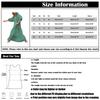 Women Floral Print Bohemian Long Dress Loose V-Neck Fashion Summer Beach Dress