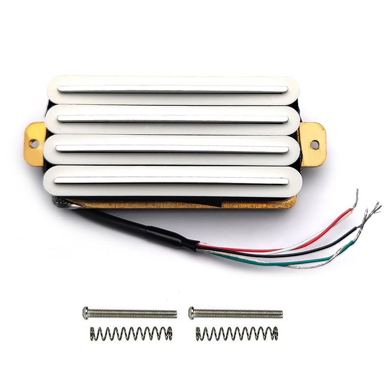High Output Rail-Mounted Dual Pickup 3-Color Metal Upgrade for ST TL LP: Black, White, Yellow