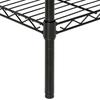 4-layer Plastic Coated Iron Shelf Without Wheels For Organizing Displaying Accessories Products