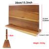 Multi-functional Storage Knife Holder with Strong Magnets Home Kitchen Double-sided Wooden Magnetic Knife Holder with Magnetic Support