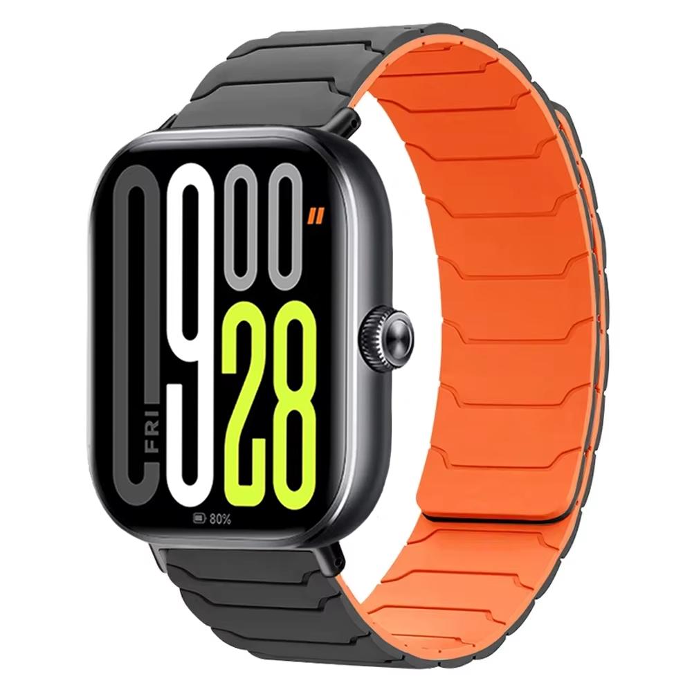 Weiches Silikonarmband für Redmi Watch 6/5/4 Magnetisches Armband Sportliches Bequemes Armband für Xiaomi Band 9 Pro/8 Pro Armband Correa