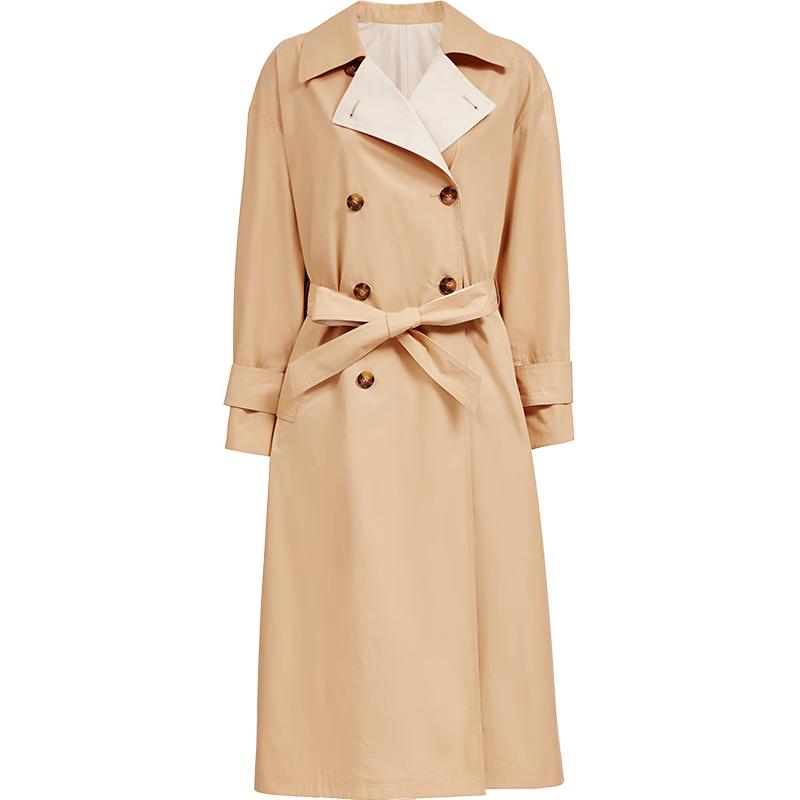 

VEROMODA 2025 Spring Reversible Double-Breasted Trench Coat S
