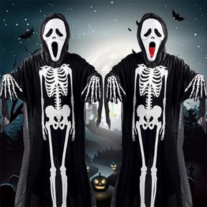 European & American Halloween Skull Claw Skeleton Gloves for Carnival Dance Party