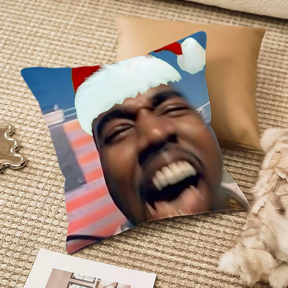 Funny K-Kanyes W-Wests Pillow Case Anti-Dustmite Pillowcase Invisible Zipper Silky Plush Sofa