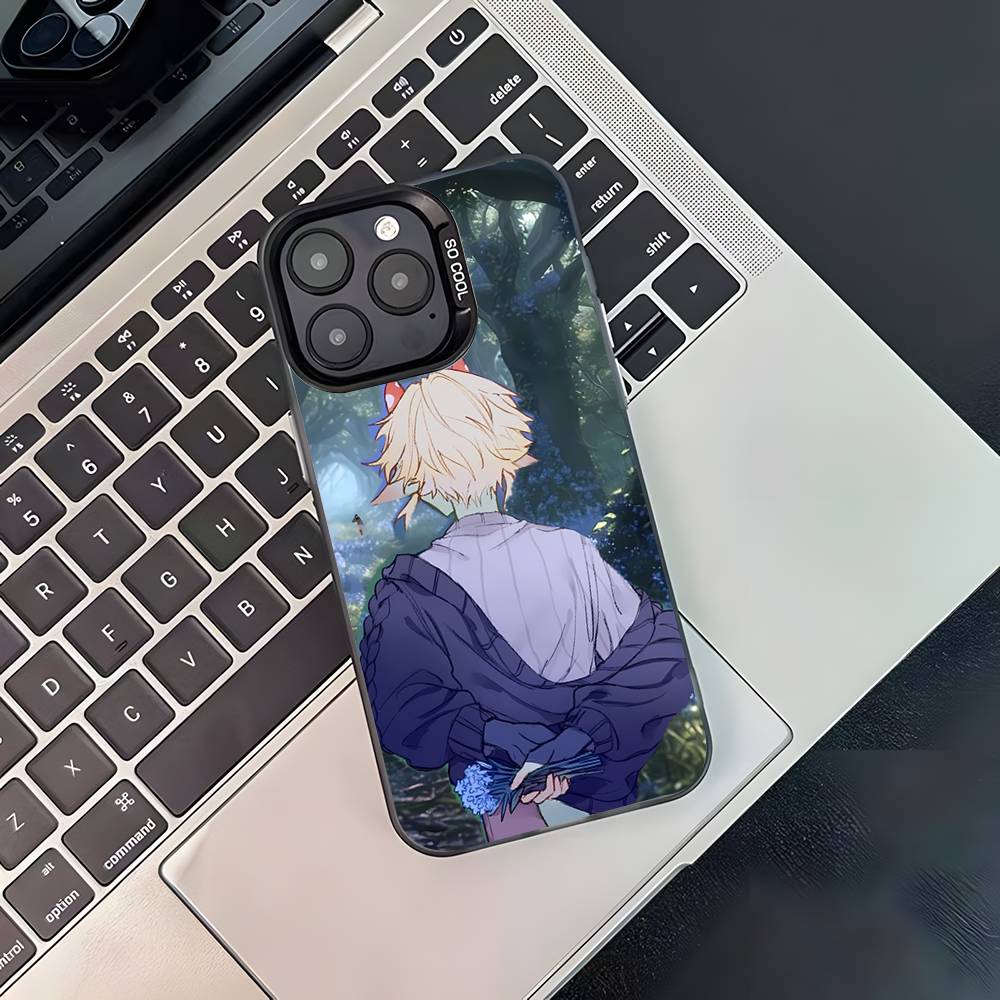 M-Mushroom Oasis Anime Phone Case For iPhone 17,16,15,14,13,12,11,Pro,Max,Plus,Black Matte Shockproof Cover