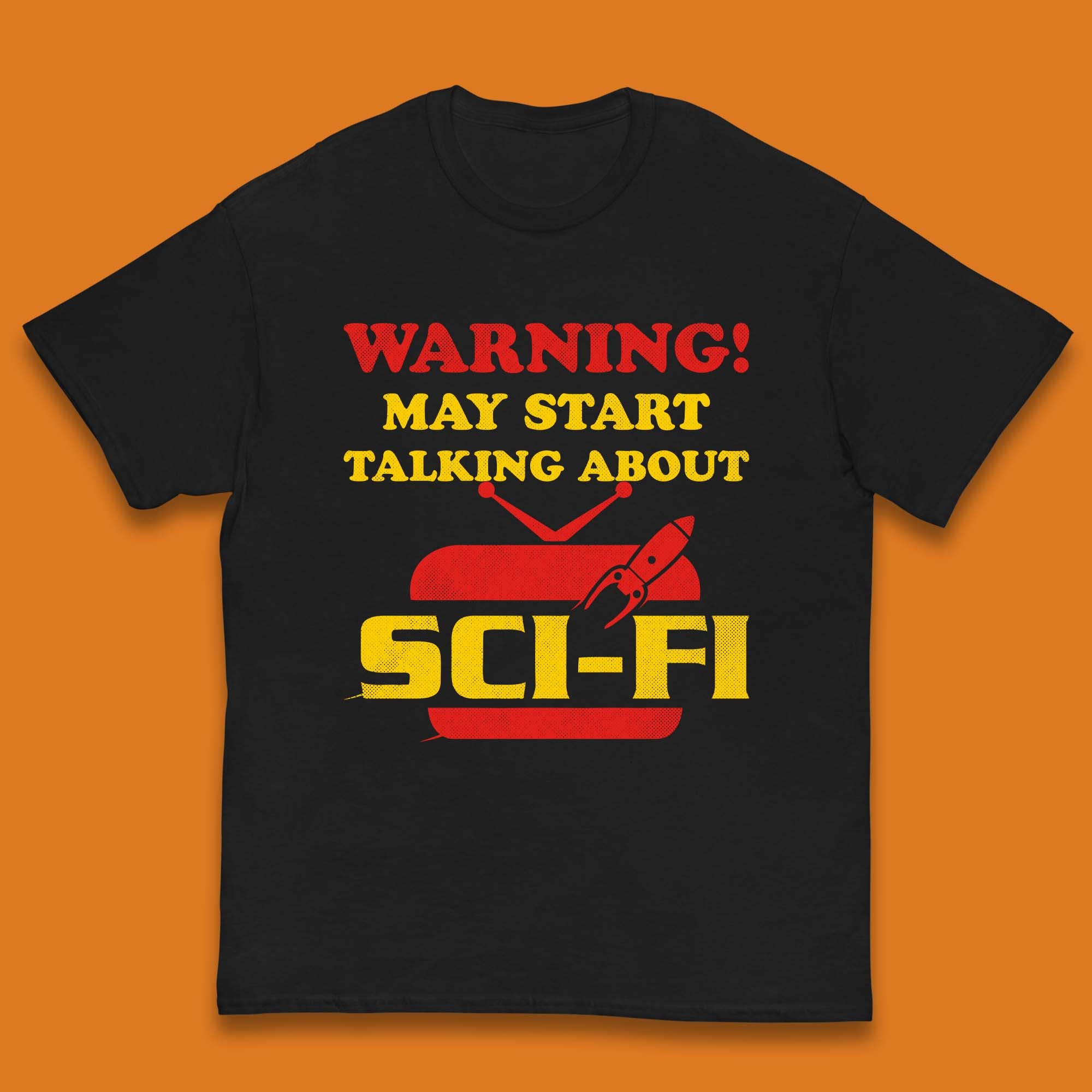 Warning Talking About Sci-Fi Kids T-Shirt 150