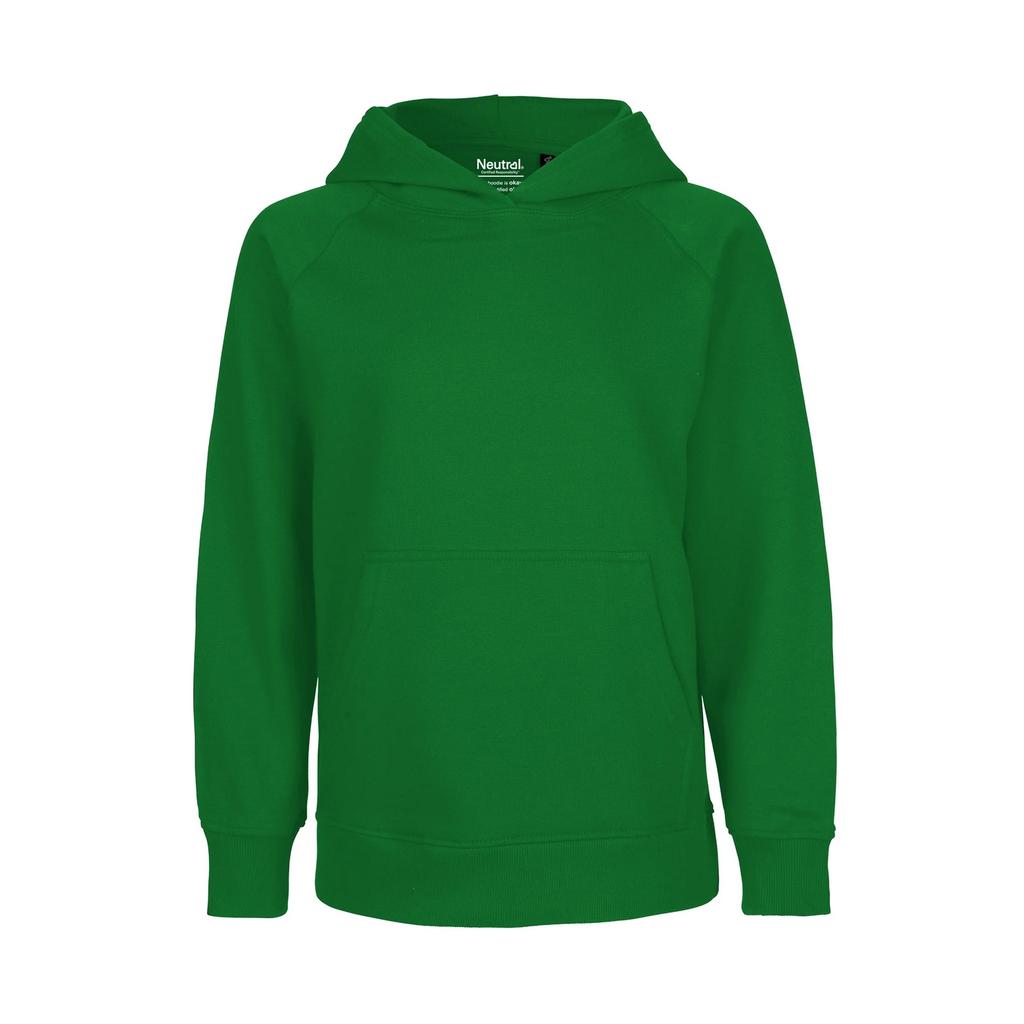 Neutral Childrens/Kids Plain Zipped Hoodie