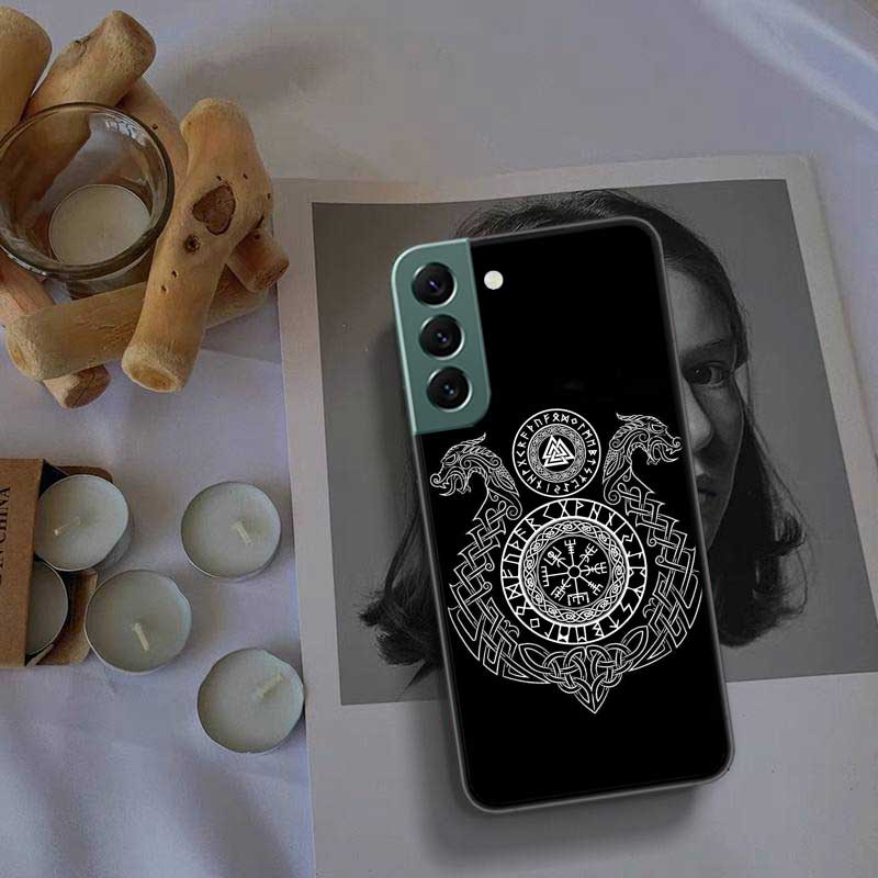 Nordic Norse Phone Case For Samsung Galaxy S22 S25 Ultra S21 S10 Plus S26 Edge S20 S23 S24 FE Cover Silicone Soft TPU Clear