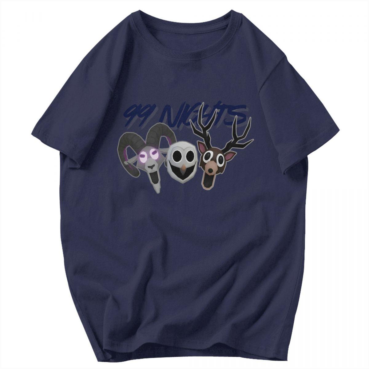 

Men T Shirt 99 Nights In The Forest Game Funny Pops Y2K Graphic Tees Unisex Clothes T Shirts 4XL