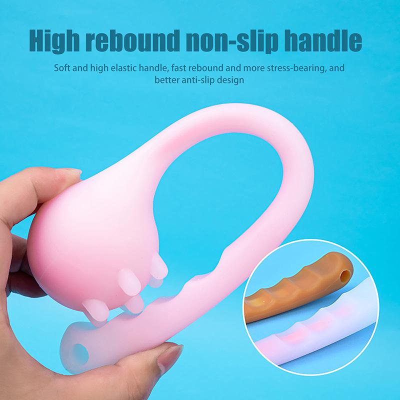 1 Pcs Manual Back Massage Hammer Tool, Silicone Long Handheld Hammer For Body Legs Arms Back Knock Scratcher For Home Office Gym