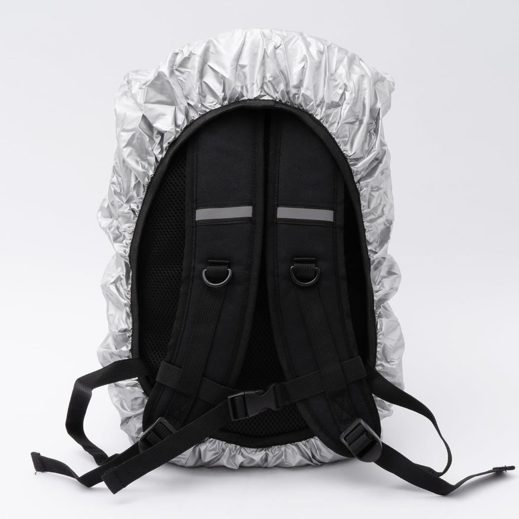 Logo Spark Backpack, Medium Size, Bungee Cord Daypack, Black, Medium
