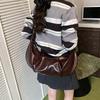 Lazy Style Retro Large-capacity Bag Women's 2025 New Pleated Dumpling Casual All-matching Texture Shoulder