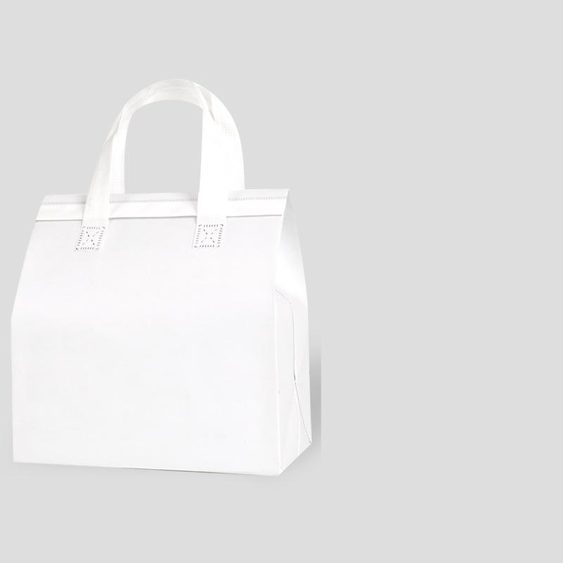 50pcs Food Delivery Insulated Bag Portable Sealing Aluminum Foil Tote Bag Non Woven 3-layer Thickened Thermal Insulation Cold Takeaway Packaging Bag 25x21x12cm 50pcs 3500₽
