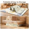 Foldable Baby Play Mat, PIGLOG Waterproof Playmats for Babies and Toddlers Kids, Safe Foam Playmat for Tummy Time, 50x50 Playpen