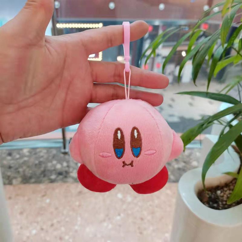 Kirby Cartoon Endearing Keychain Plush Figure Cute Animal Bag Pendant 10cm Softness