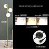 Modern Nordisk Guld Golvlampa