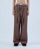 NOISE Pajama Layered Elastic Pants - Brown