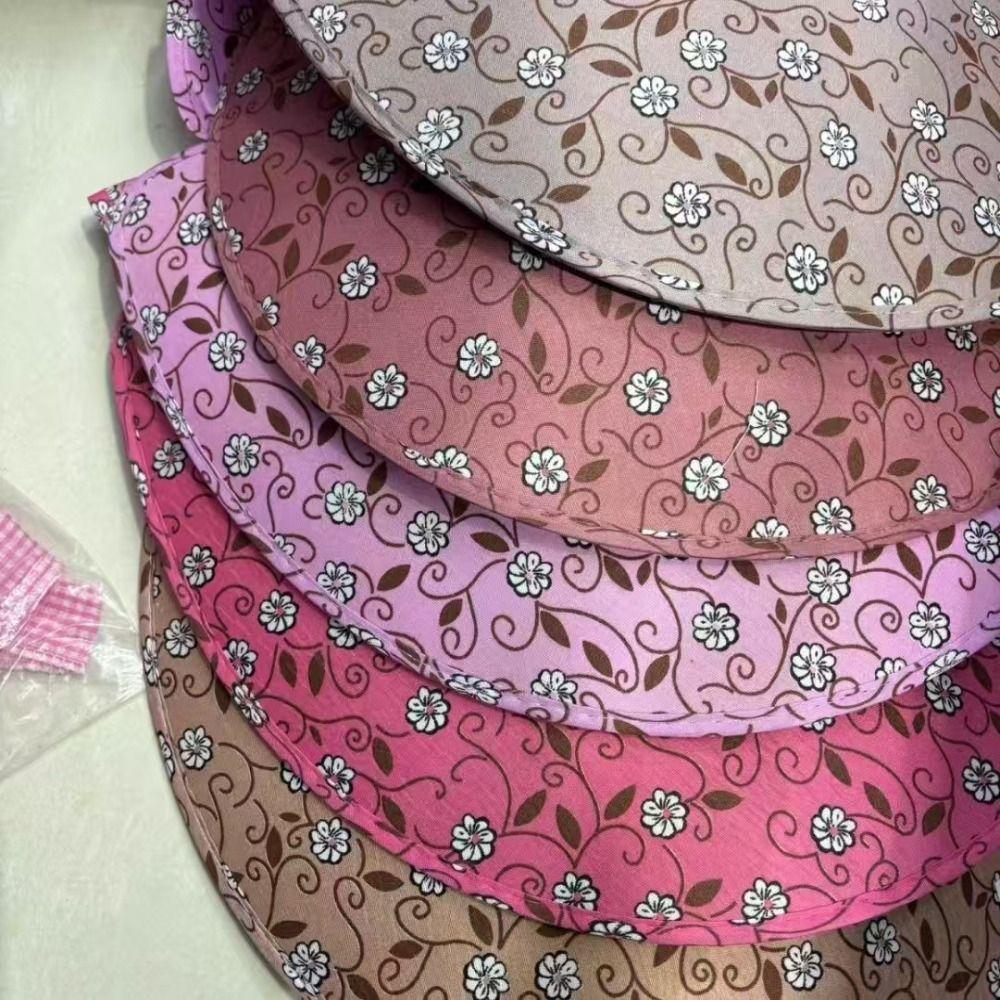 Printing Sunshade Shawl Cap Breathable Agricultural Work Hat Casual Wide Brim Sun Hat  Outdoor