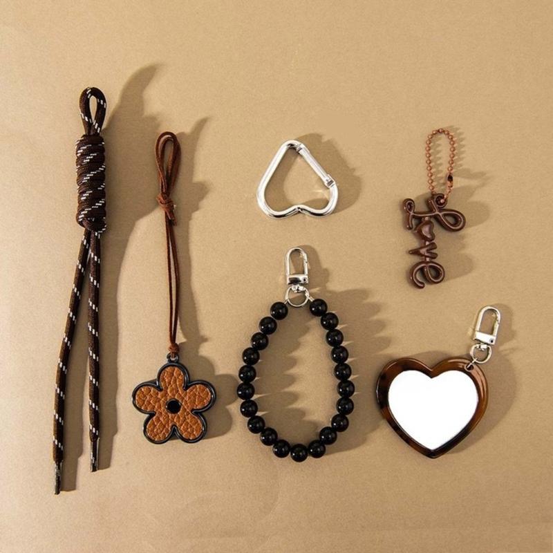Animal Print Star Bag Accessory Multipurpose Keychain Decoration Made Of Sturdy Rope And Alloy