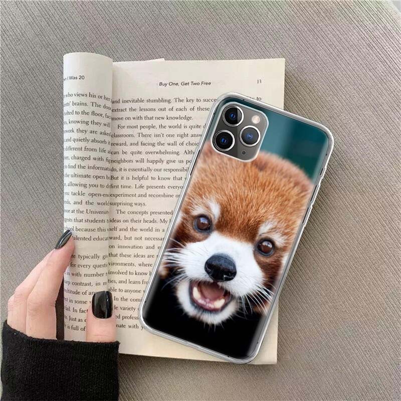Popular red pandas Phone Case For Apple Iphone 12 13 Mini 14 15 Pro 17 Pro Max Air 11 16E 16 Plus Shell Cover Clear TP