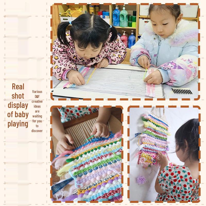 Kindergarten Yarn Weaving Kit for Large Classes – Loom and Craft Supplies Included