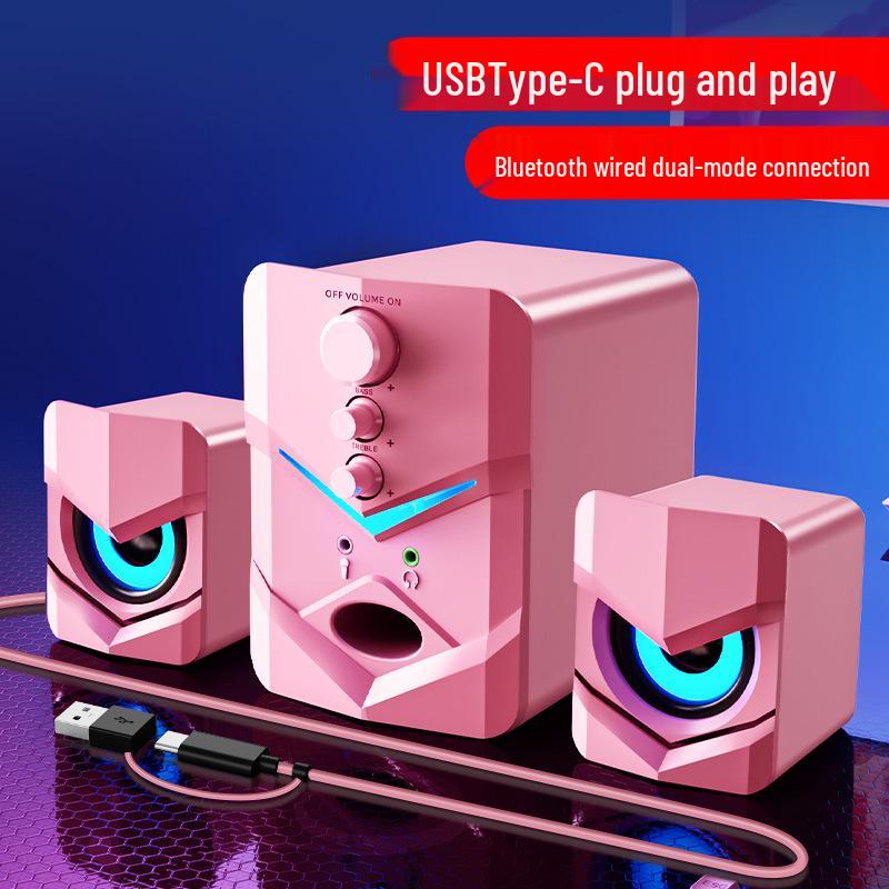 SADA Saida D-222 Universal kabelgebundener Desktop-Lautsprecher mit starkem Bass