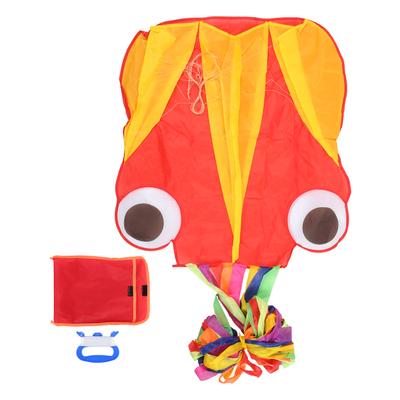 Outdoor Soft Octopus Single Line Kite Animal Shape Kite 4 Meters with 30m Kite Line(Queue Coloree