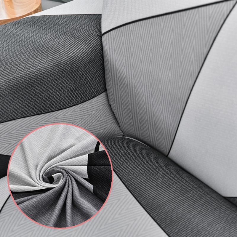 Potah na pohovku s potiskem Geometry Home Dekor Stretch Potahy na pohovku do obývacího pokoje Nešpinavé omyvatelné elastické pohovky